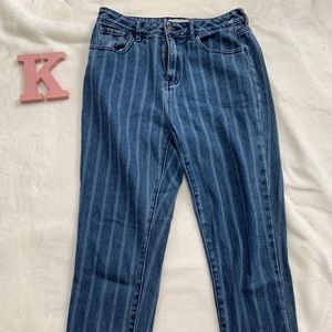 Pacsun Striped Mom Jeans